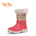 TNTN Hàn Quốc phiên bản của ngoài trời mùa đông dày thường đông bắc xuống không thấm nước cao ống len giày của phụ nữ chống trượt tuyết bông khởi động Khởi động ngoài trời