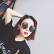 Hàn quốc phiên bản của đa giác chống uv kính mát nữ net red 2018 new gương thời trang vòng mặt kính mát đường phố đánh bại thủy triều Kính râm