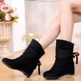 Весенняя и осенняя поверхность увеличивает учащихся с одиночными ботинками, ножными ботинками, маленькими рукавами, отстой, сапогами с порывом, высокими матерями для матерей.