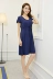 Nightdress nữ mùa hè ngắn tay phương thức bông vành đai ngực pad cup miễn phí mặc áo ngực giản dị tươi Hàn Quốc phiên bản của váy nhà