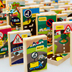 Bóng gỗ khối câu đố xây dựng đồ chơi xe thương hiệu logo giao thông đăng nhập kiến ​​thức Daquan Dominoes Khối xây dựng