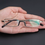 Kính cầm tay mini đựng kính cận thị cho nam và nữ Kính đọc sách pha lê kính thoải mái kính già nam kính đơn giản - Kính râm