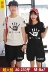 Mùa hè ăn mặc chất béo mm siêu kích thước lớn vài ngắn tay T-Shirt nam giới và phụ nữ cộng với phân bón để tăng nửa tay lỏng lẻo thể thao phù hợp với 200 kg thủy triều Cộng với kích thước quần áo