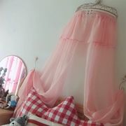 Ins giường crepe công chúa phòng trẻ em rèm trang trí Bắc Âu đơn giản rắn màu giường rèm crepe rèm rèm giường