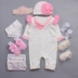 Bộ quà tặng mùa xuân và mùa thu cho bé Bộ váy cotton dài tay công chúa 3 tháng romper jumpsuit quà tặng 6-9 đồ sơ sinh bé gái Bộ quà tặng em bé