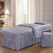 Tinh khiết màu sắc đẹp giường bìa bốn bộ phương thức vẻ đẹp giường bìa massage cơ thể SPA giường gội đầu custom made
