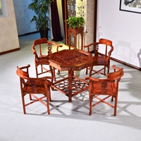 Классическая антикварная мебель из натурального дерева, стульчик для кормления, журнальный столик, комплект, 5 шт