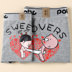 2 bộ đồ lót cotton nhỏ bị hỏng trẻ nhỏ dễ thương nữ tóm tắt thanh niên nam băng lụa boxer đầu lớn quan chip doi Cặp đôi