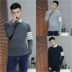 Mùa xuân và mùa thu nam tb áo thun Hàn Quốc phiên bản của tự trồng cơ sở vòng cổ áo len nam giới và phụ nữ những người yêu thích áo khoác áo len