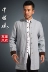 Của nam giới Tang phù hợp với phần dài linen coat trang phục dân tộc phong cách Trung Quốc mùa xuân áo sơ mi nam thiền nằm quần áo áo khoác
