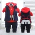 1-2-3 tuổi nam bé mùa thu đông phù hợp với trẻ em mùa đông và trang phục phù hợp với bé ba mảnh nhung dày quần áo trẻ em xuất khẩu Phù hợp với trẻ em