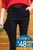 Quần legging đen mùa xuân và mùa thu 2018 của phụ nữ không thêm phần cashmere mỏng cạp cao phiên bản Hàn Quốc của chiếc quần bút chì bó sát chân dài