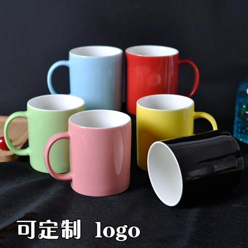 Чисто -розовая марка чашка кофейня чашка на заказ логотип для печать чашка для подарочной рекламы.