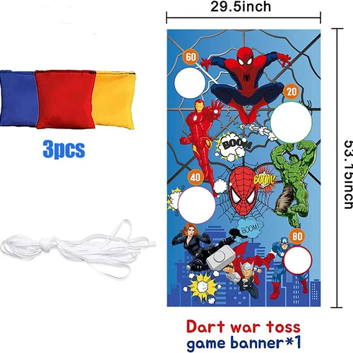 Супергероя бобовые сумки броски для игры в карнавала