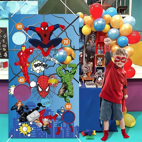 Супергероя бобовые сумки броски для игры в карнавала