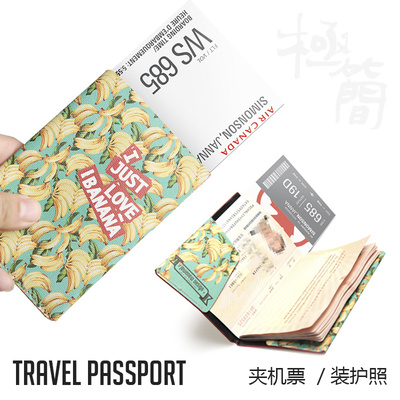 Hộ chiếu bìa vé kẹp giấy chứng nhận đa chức năng gói hộ chiếu dễ thương Hàn Quốc cá tính sáng tạo - Túi thông tin xác thực