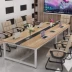 Và bàn hội nghị Mỹ dài bàn đơn giản hiện đại bàn làm việc hình chữ nhật bàn đào tạo bàn dài nhân viên nội thất văn phòng - Nội thất văn phòng
