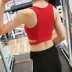 Đồ lót thể thao nữ thu thập thể thao bó sát trên áo ngực chạy bộ yoga tập thể dục áo ngực nhanh khô - Đồ lót thể thao