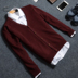 Mùa xuân và Mùa Thu 2017 người đàn ông mới đan cardigan áo mỏng Hàn Quốc phiên bản của tự trồng vài áo len nam triều rắn màu áo len Cặp đôi áo len