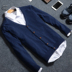 Mùa xuân và Mùa Thu 2017 người đàn ông mới đan cardigan áo mỏng Hàn Quốc phiên bản của tự trồng vài áo len nam triều rắn màu áo len Cặp đôi áo len
